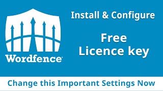 WordFence Free License Key  Installation and Configure setup Tutorial for Beginners  WordPress [upl. by Kayle]