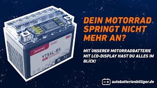 Accurat Sport GELMotorradbatterien mit LCDDisplay  autobatterienbilligerde [upl. by Adnic]