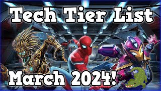 Tech Tier List for March 2024  Marvel Contest of Champions [upl. by Sonya]