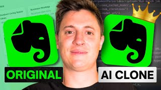 I Built an Evernote Clone With AI in Under 10 minutes Cursor  v0 tutorial [upl. by Toile]