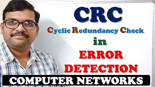 16  CRC CYCLIC REDUNDANCY CHECK IN ERROR DETECTION  COMPUTER NETWORKS [upl. by Willyt]