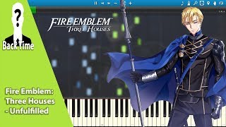 Fire Emblem Three Houses  Unfulfilled Piano Cover  Sheets amp Midi [upl. by Ellehsim]