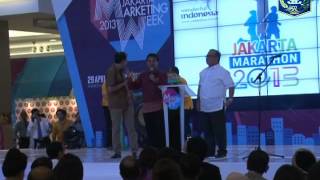 29 Apr 2013 Gub Bpk Jokowi Menghadiri acara Opening Jakarta Marketing Week [upl. by Ylrebmi]