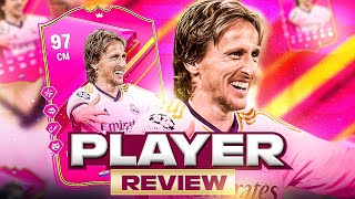 5⭐5⭐ 97 FUTTIES PREMIUM MODRIC SBC PLAYER REVIEW  FC 24 Ultimate Team [upl. by Nysilla]