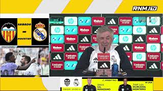 ANCELOTTI Rueda de prensa previa ValenciaRealMadrid 01032024 [upl. by Ahsieym575]