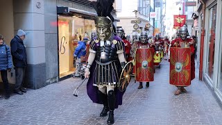 Güdismäntig Luzerner Fasnacht 2022  Rüssgusler Musegg Geischter Monster Guugger Näbelhüüler LHL [upl. by Annawd23]