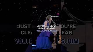 Taylor Swift changed clean lyrics at eras tour erastour shorts viral [upl. by Mcgean]