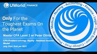 FREE CFA Level II Live Webinar with Peter Olinto  Residual Income Model [upl. by Hornstein]