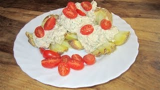 Ofenkartoffel Kartoffel mit Quark Dip POWER ohne FETT ohne Sauerrahm [upl. by Pinkham]