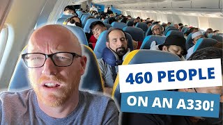 Worlds Most CROWDED Plane 460 PASSENGERS [upl. by Haneehs]