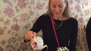 Classic Fashion Over 40Over 50 VlogVisit To Brambles English Tea Room in Naples FL and My OOTD [upl. by Pich]