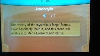 Pokemon X and Y Mega Stone Location Aerodactylite Get MEGAAerodactyl [upl. by Yelram729]