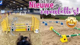 PARCOURS SPRINGEN met Marley en nieuwe CAVALETTIS  felinehoi VLOG 520 [upl. by Carolann]