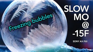 Frozen Bubbles 🥶 in Slow Motion ❄️ [upl. by Spiegleman]