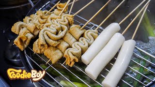 어묵 물떡 세트  Fish Cake and Rice Cake  Korean Street Food  부산 반여동 87 떡볶이 amp 닭발 [upl. by Lletnohs]