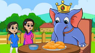 Hathi Raja Kahan Chale Nursery Rhyme  हाथी राजा कहाँ चले  FunForKidsTV  Hindi [upl. by Hershel]