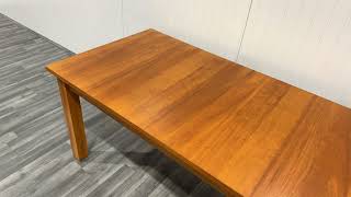 Double extending dining table in cherry wood [upl. by Lynna892]