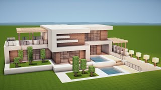 MODERNES HAUS mit POOL in MINECRAFT UPGRADEN HAUS 169 [upl. by Hale]