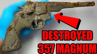 Restoring OBLITERATED 357 MAGNUM REVOLVER Amazing Results [upl. by Chadabe]