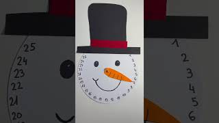 Calendrier de lAvent en bonhomme de neige☃️DIY Snowman Christmas Advent Calendar⛄️rapide et facile [upl. by Waldemar501]