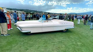 Morning walk through the 2023 Pebble Beach Concours d’Elegance  All CARS [upl. by Ydnahs904]