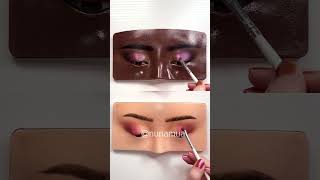 Multichrome on Dark amp Light skin difference eyeshadow multichrome makeuplook [upl. by Wendelina]