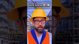 Work Smarter 👷💯💡 workers work job smart construction viralvideo shorts [upl. by Fiora]