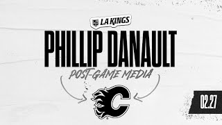 Forward Phillip Danault  022724 LA Kings lose to Calgary Flames  Postgame Media Availability [upl. by Ikcin]