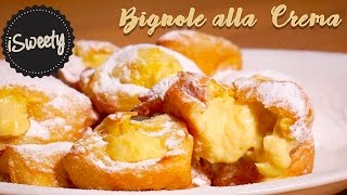 Bignole alla Crema Pasticcera Ricetta Bignè al Limone SENZA BURRO [upl. by Burnside]