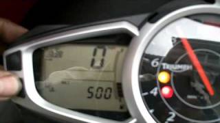 2011 speed triple shift light adjustment [upl. by Singband]