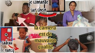 VLOGNOUVELLE CAMERA 📷MA Petite soeur Dior menvoie un colis depuis le cameroun commande sur SHEIN [upl. by Garvey]