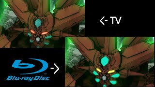 겟타 엠페러 합체 씬 블루레이와 티비판 비교 Getter Emperor Combination BluRay vs TV Comparison [upl. by Jaquelin]