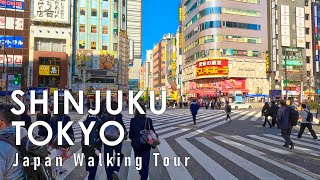 Japan walking tour in Tokyo Shinjuku area 2024 4K 60fps HDR [upl. by Elsbeth]