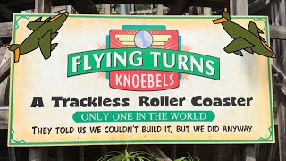 Knoebels Flying Turns trackless roller coaster POV onride [upl. by Aivalf]