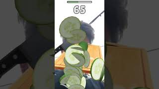 Cucumber chop game بازی خیار خردکردن لعبة تقطيع الخيار walnut 🥒👍🏻 [upl. by Feriga164]