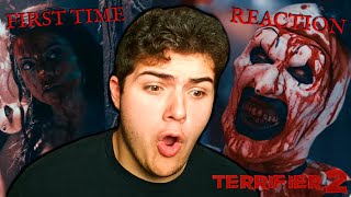 FIRST TIME WATCHING quotTerrifier 2quot REACTION [upl. by Maillw]