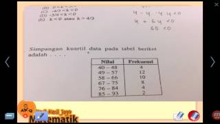 Simpangan Kuartil Data Berkelompok Q3  Q1 Cara Mudah [upl. by Assilim]