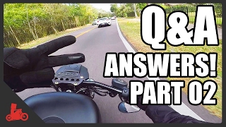 QampA ANSWERS Part 2  Harley Iron 883 Sportster [upl. by Kazmirci]