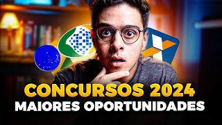 CONCURSOS 2024 l AS MELHORES OPORTUNIDADES E O QUE NÃO FAZER [upl. by Jessi]