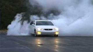 Lexus GS400 V8 Burnout Shredding the Tires [upl. by Longerich720]