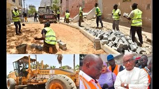 ville de dakar Visite des travaux un peu partout à dakar par le maire Barthélémy dias [upl. by Annahsad978]