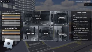 Croydon The London Transport Game  Menu Restructure Coming in v132  Roblox [upl. by Tamis]