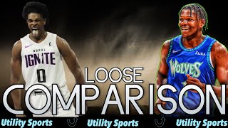 2023 NBA Draft Loose Prospect Comparison Scoot Henderson  Anthony Edwards [upl. by Redle]