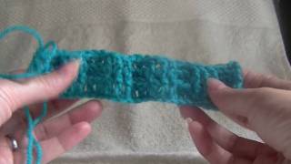 Ribbed Square  Scarf  Blanket  Bag Strap Starting Point Tutorial Part 1 of 2 [upl. by Denver678]