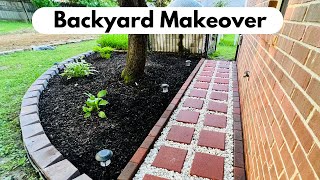 Paver Installation  Pathway Stepping Stones Garden Decoration DIY Backyard Makeover [upl. by Helaina379]