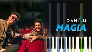 Magia  Andres Cepeda Sebastian Yatra  Piano Tutorial  Partitura [upl. by Ekoorb]