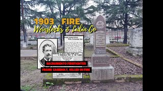 FIREFIGHTER KILLED 1903 WEINSTOCKS FIRE [upl. by Eciram]