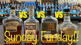 Rossville Union Barrel Proof Rye vs Knob Creek Cask Rye vs Jack Daniels SBBP Rye vs Pikesville Rye [upl. by Dollie]