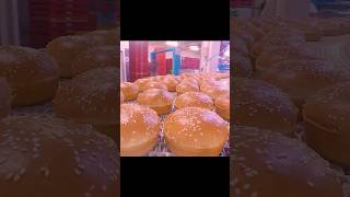 burger buns making progress in food factory  inside mega food factory [upl. by Irma702]