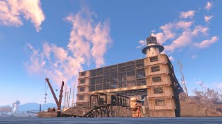 Fallout 4 Kingsport Lighthouse Settlement Build [upl. by Yelyak]